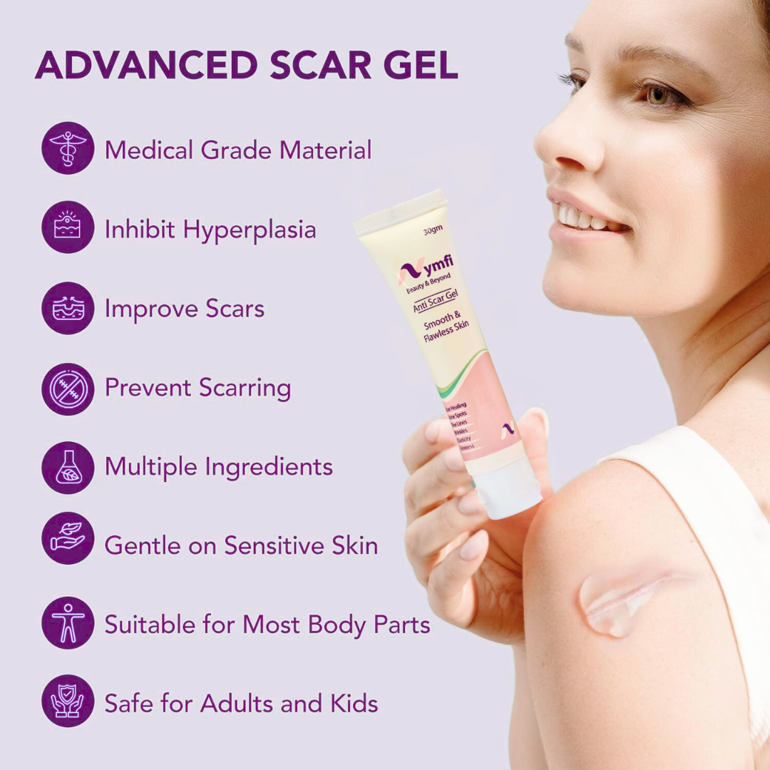 Anti Scar Gel for Advanced Scar, Skin Repair, Stretch Marks, Burn Scars