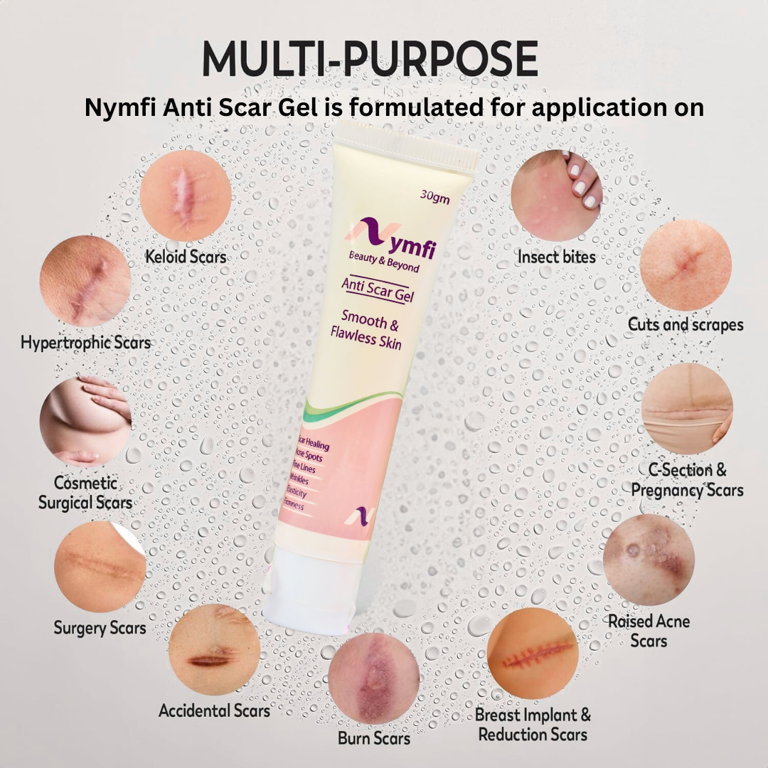 Anti Scar Gel for Advanced Scar, Skin Repair, Stretch Marks, Burn Scars